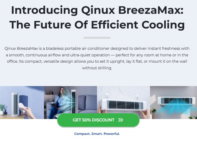 Qinux BreezaMax Air Conditioner Review: Features, Reviews and Complaints