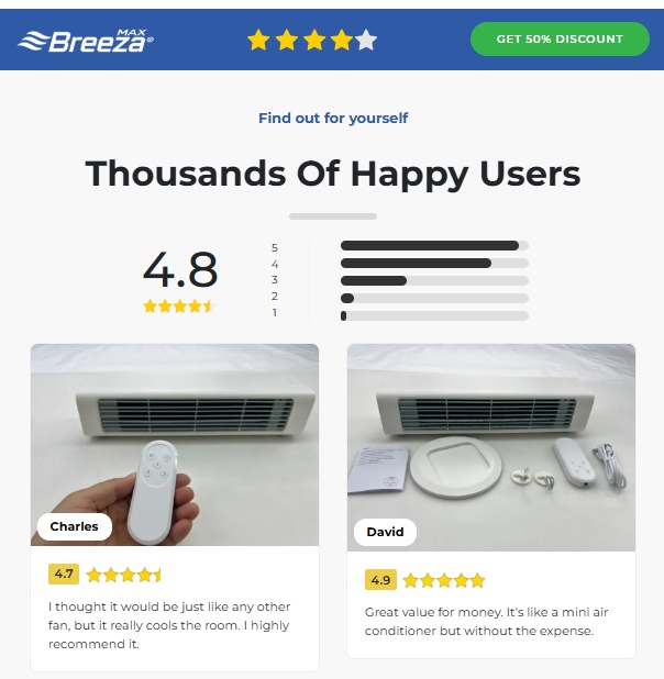 Qinux BreezaMax Air Conditioner Review: Features, Reviews and Complaints