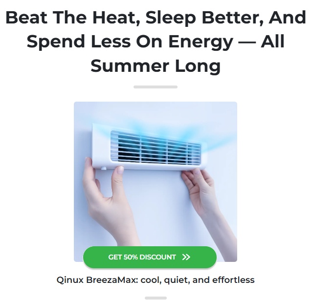Qinux BreezaMax Air Conditioner Review: Features, Reviews and Complaints